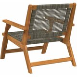  Vrtni namještaj 2 pcs Siva 67 x 78 x 73 cm Čvrsto drvo akacije | shoptok.hr