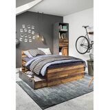 Modern Living Postelja Nubi, Barva Hrasta, Temno Siva, 90x200 | Shoptok.si