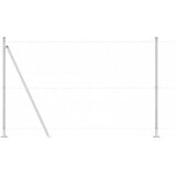 vidaXL Hexagonalna ograja 1.5x10 m Cinkovo jeklo, Ograje s podstavki 7 kos Ø32mm 83.5cm Cinkovo jeklo | Shoptok.si