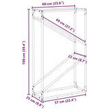  Stalak za drva crni 60x25x100 cm hladno valjani čelik | shoptok.hr