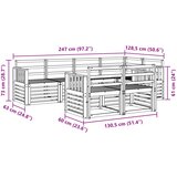  Set vanjskih sofa 7 pcs Prirodna Poliester | Eponuda.ba