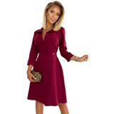 NUMOCO 286-5 SANDY Shirt flared dress - Burgundy color Cene