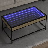 Furnova Klubska mizica z neskončnimi LED sonoma hrast 90x50x41 cm, (21915258) Cene