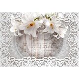  Samoljepljiva foto tapeta - Lilies and Wooden Background 196x140 | shoptok.hr