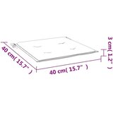  Jastuci za vrtnu stolicu 4 kom crni karirani 40x40x3 cm tkanina | shoptok.hr