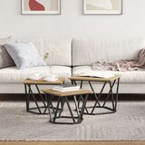  Stolići 3 komada od umjetnog hrasta | shoptok.hr