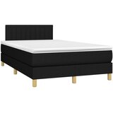  s oprugama i madracem crni 120 x 200cm od tkanine | shoptok.hr