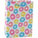 GIFT Bag Hearts Stars Dots Stripes Colored 23 x 18 x 10.5 cm | Shoptok.si