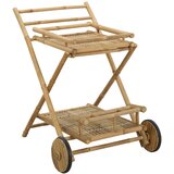  Kolač s čajem na kotačima Prirodna 79 x 67.5 x 84 cm Bambus | shoptok.hr
