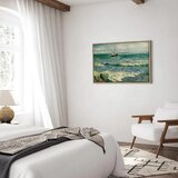  Slika - Vincent van Gogh – Seascape at Saintes-Maries 90x60 U prirodnom drvenom okviru | shoptok.hr
