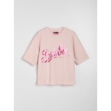 Sinsay Pamučna majica s natpisom Barbie | shoptok.hr