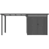 Prizidek za vrtno lopo Cubus & Cubus Max (230 x 275 cm, Jeklo, Črna)