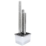  Vrtna fontana srebrna 48 x 34 x 123 cm od nehrđajućeg čelika | Eponuda.ba