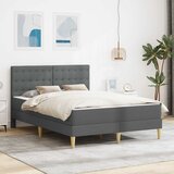  Okvir kreveta s madracem Tamno siva 120 x 190 cm tkanina | shoptok.hr
