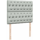  s oprugama i madracem svjetlosivi 120x190 cm baršunasti | shoptok.hr