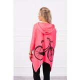 Kesi Sweatshirt with pink neon bicycle print Cijene