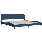 Okvir za krevet Dover plavi 200x200 cm od tkanine | Eponuda.com