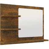  Kupaonsko ogledalo boja dimljenog hrasta 60x10,5x45 cm drveno | Eponuda.ba