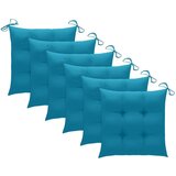  Vrtne stolice s jastucima 6 kom od masivne tikovine | shoptok.hr