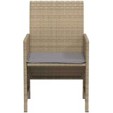vidaXL 3-dijelni bistro set s jastucima miješane bež boje poliratan | shoptok.hr