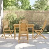 vidaXL Zložljivi vrtni stoli 4 kosi 46x66x99 cm bambus Cene