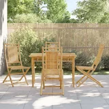 vidaXL Zložljivi vrtni stoli 4 kosi 46x66x99 cm bambus