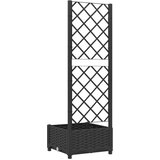  Vrtna žardinjera s rešetkom crna 40x40x121,5 cm PP | shoptok.hr