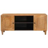 vidaXL TV omarica Svetlo rjava 105 x 33 x 46 cm trden mangov les | Shoptok.si