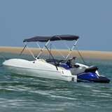 vidaXL Bimini tenda s 4 loki in stranicami 243x(200-213)x137 cm Cene