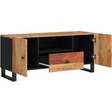 TV ormarić 105 x 33,5 x 46 drvo bagrema i konstruirano drvo | shoptok.hr