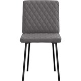 jedilni stoli 6 kosov umetno usnje sive barve, (21828346) | Shoptok.si