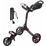 BagBoy Nitron SET Black/Red Ručna kolica za golf