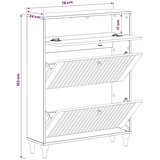  Ormar za cipele ALKMAAR 78 x 24 x 103 cm Konstruirano drvo - Hrast sonoma | shoptok.hr