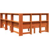  Knjižna postelja brez vzmetnice vošč. rjava 120x190 cm borovina, (21791509) | Shoptok.si