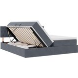  Postelja s shranjevanjem z vzmetnico Temno siva 90 x 200 cm, (5000100422) | Shoptok.si