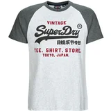 Superdry Majice s kratkimi rokavi VINTAGE VL HERITAGE RGLN TEE Siva