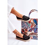 S. BARSKI Openwork Slip-on Women's Espadrilles Black Meredith | shoptok.hr
