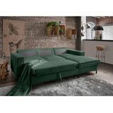 P & B KOTNA SEDEŽNA GARNITURA, rebrasti žamet temno zelena | Shoptok.si