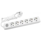 Panasonic Priklj.prenosna šestostruka sa prek. 6MPx2m 3x1,5mm2 16A 250V WLTA0462-2WH EU4 X-tendia bela | Eponuda.com