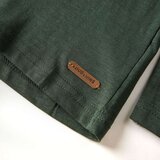  Dječja majica dugih rukava tamnozelena 104 | shoptok.hr