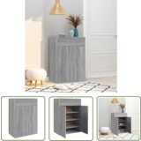 The Living Store Omarica za čevlje siva sonoma 60x35x84 cm inženirski les - Omarica Za Čevlje, (21744539) | Shoptok.si