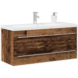  Ormar za Lavabo - Umivaonik s ugrađenim umivaonikom Staro drvo inženjersko drvo | shoptok.hr