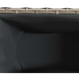  Vrtna sadilica s 3 posude siva 105 x 30 x 32 cm od poliratana | shoptok.hr