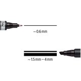 Marker permanentni obostrani 0,6 i 1,5mm lumocolor staedtler 348-9 crni | Shoptok.si