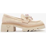 Resti Women's beige openwork moccasins Peloga- Footwear | ePonuda.com