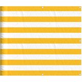 Balkonska pregrada žuto-bijele pruge 90x1000 cm | shoptok.hr