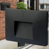 Braytron zidna rasvjeta led 3W 160lm 3000K IP65 vekta-b wls crna četvrtasta | shoptok.hr