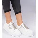 D/CEO marka niezdefiniowana White sneakers with silver rhinestones Treysi Cene