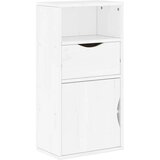 vidaXL Stranska omarica s predalom "ODDA" Bela 40x24x79 cm, (21830446) | Shoptok.si