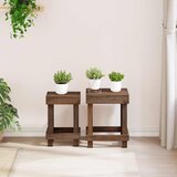  Stalak za biljke 2 pcs Smeđa 70 x 11 x 27 cm Drvo od mahagonija | Eponuda.ba